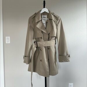 Zara belted trench jacketed
